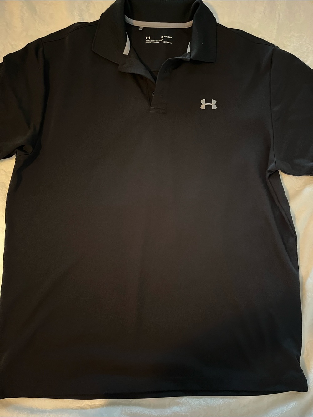 Under Armour Black Men’s Polo with Reflective Logo